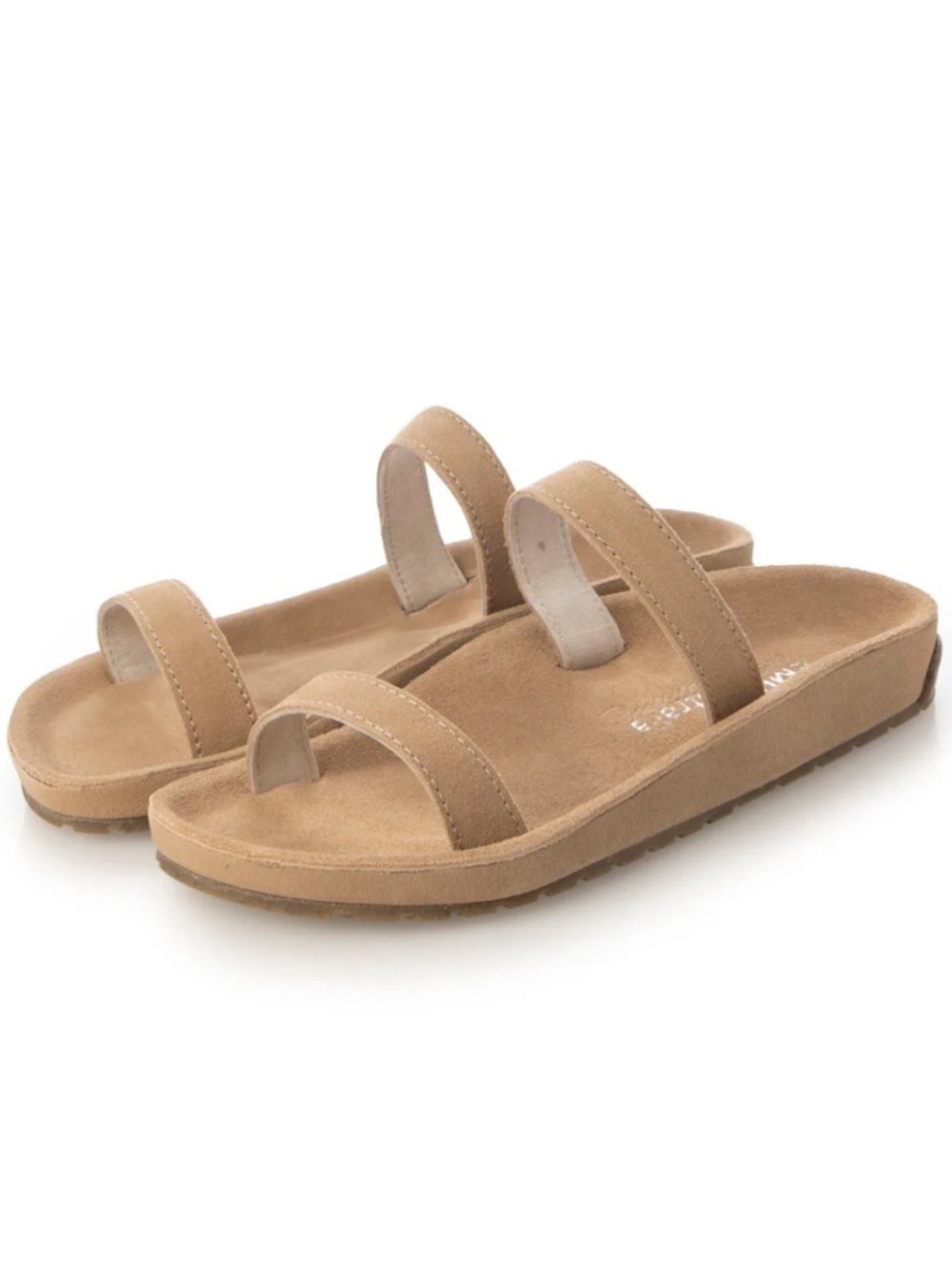EMU Australia Lorikeet Tan Suede Two Strap Slide Sandal Almond Size 11